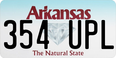AR license plate 354UPL
