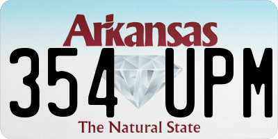 AR license plate 354UPM