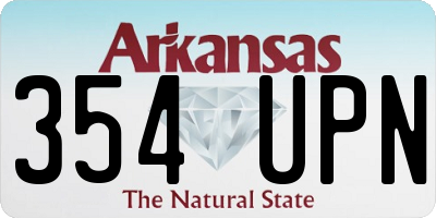 AR license plate 354UPN