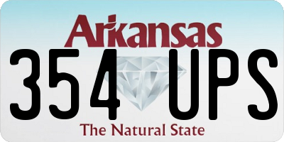 AR license plate 354UPS