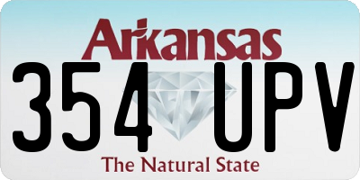 AR license plate 354UPV