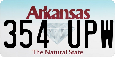 AR license plate 354UPW