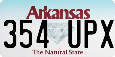 AR license plate 354UPX