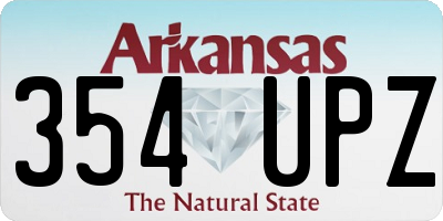 AR license plate 354UPZ