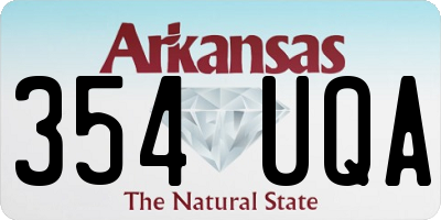AR license plate 354UQA