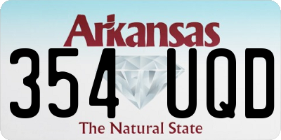 AR license plate 354UQD