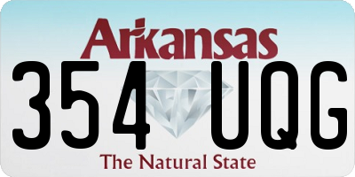 AR license plate 354UQG