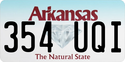 AR license plate 354UQI