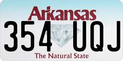 AR license plate 354UQJ