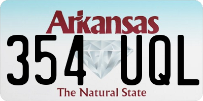 AR license plate 354UQL