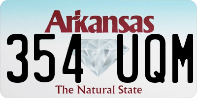 AR license plate 354UQM
