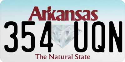 AR license plate 354UQN