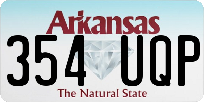 AR license plate 354UQP