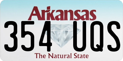 AR license plate 354UQS