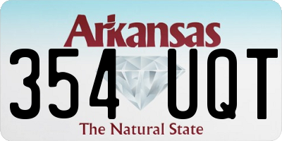 AR license plate 354UQT
