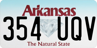 AR license plate 354UQV