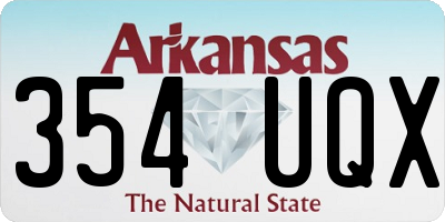 AR license plate 354UQX