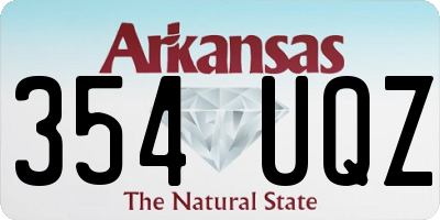AR license plate 354UQZ