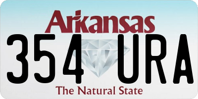 AR license plate 354URA