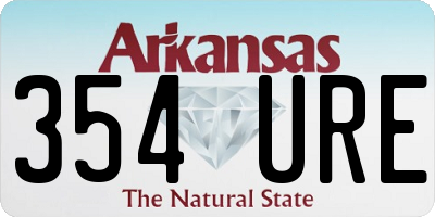 AR license plate 354URE