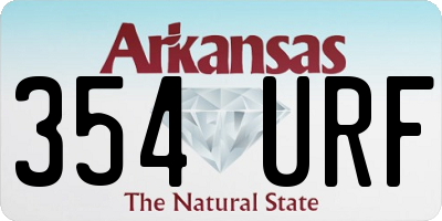 AR license plate 354URF