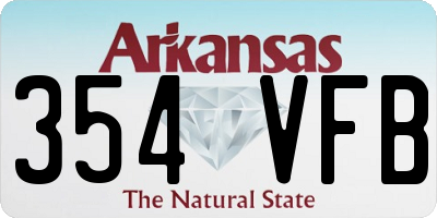 AR license plate 354VFB