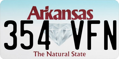 AR license plate 354VFN