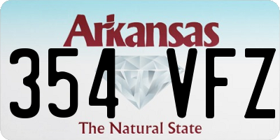 AR license plate 354VFZ