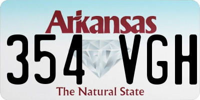 AR license plate 354VGH