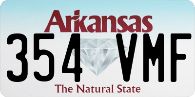 AR license plate 354VMF