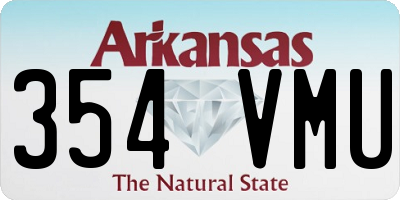 AR license plate 354VMU