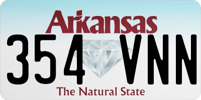 AR license plate 354VNN