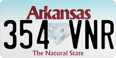 AR license plate 354VNR