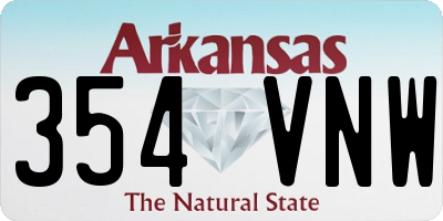 AR license plate 354VNW
