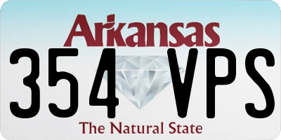 AR license plate 354VPS