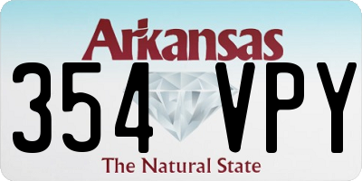 AR license plate 354VPY