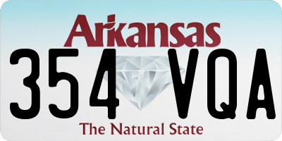 AR license plate 354VQA