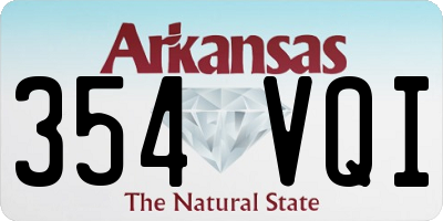 AR license plate 354VQI