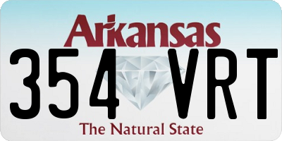 AR license plate 354VRT