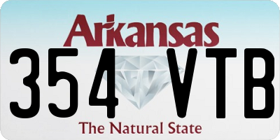 AR license plate 354VTB
