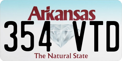 AR license plate 354VTD