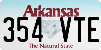 AR license plate 354VTE