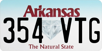 AR license plate 354VTG
