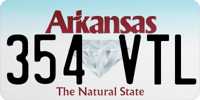 AR license plate 354VTL