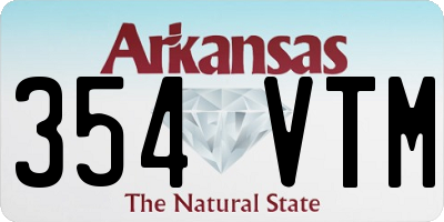 AR license plate 354VTM