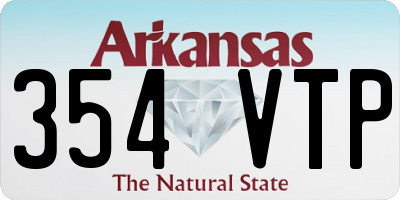 AR license plate 354VTP