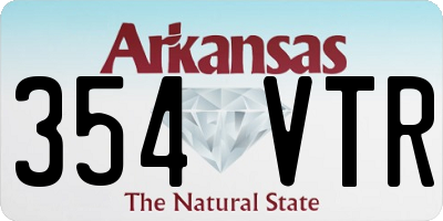 AR license plate 354VTR