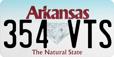AR license plate 354VTS