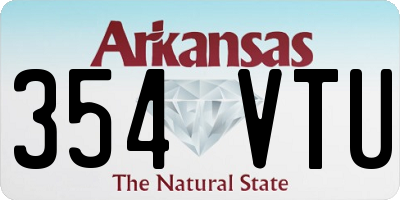 AR license plate 354VTU