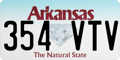 AR license plate 354VTV